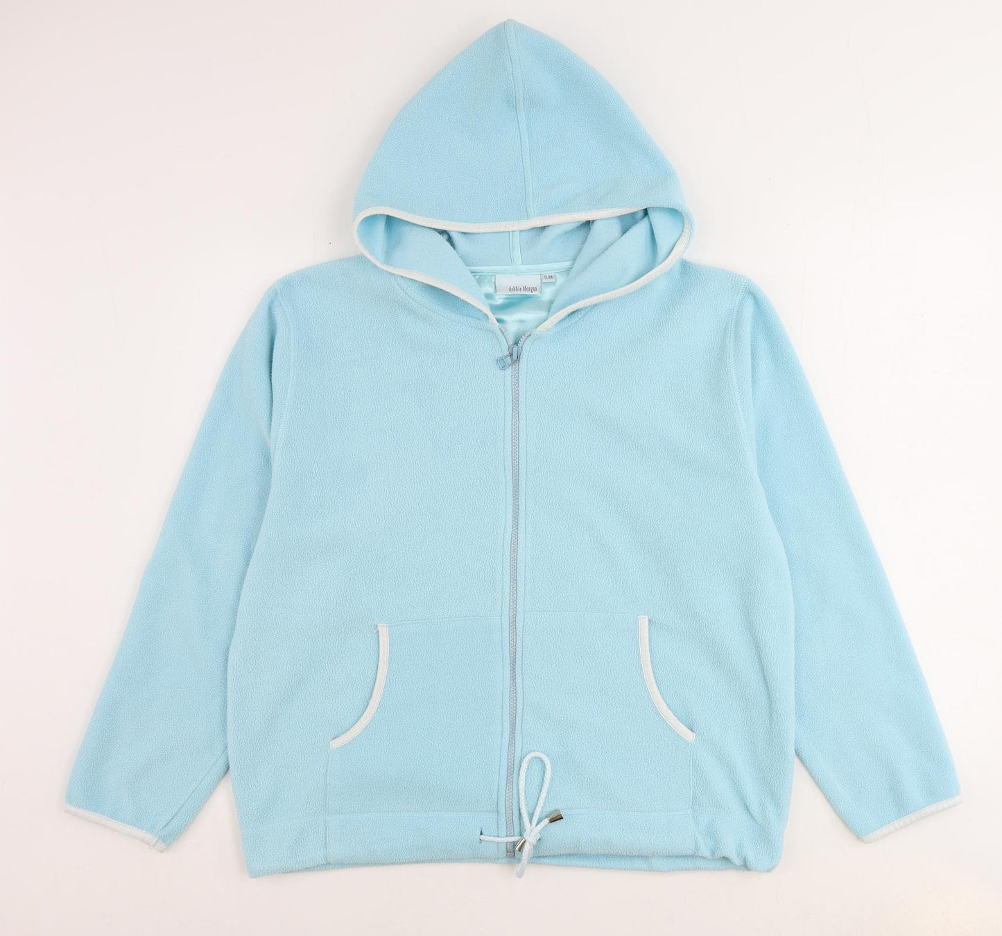 Debbie Morgan Womens Blue Jacket Size S Zip - Size S-M