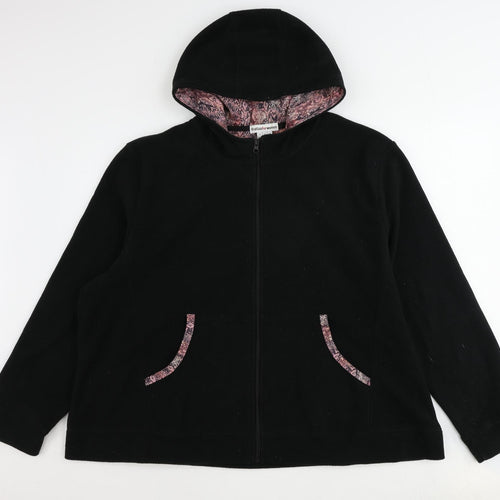 Atlas Womens Black Jacket Size 24 Zip - Size 24-26