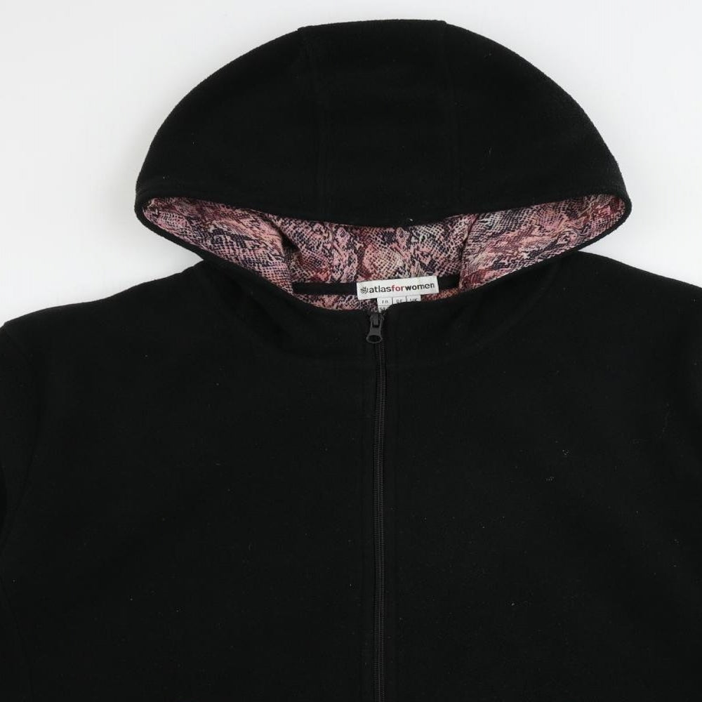Atlas Womens Black Jacket Size 24 Zip - Size 24-26