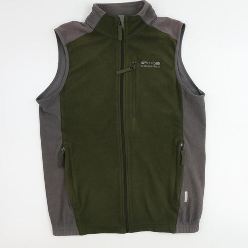 DECATHLON Mens Green Gilet Jacket Size M Zip