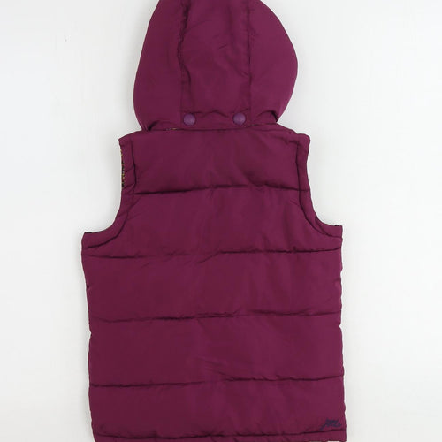 Joules Womens Purple Gilet Jacket Size 8 Zip