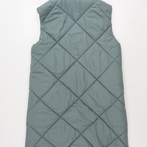 Marks and Spencer Womens Green Gilet Jacket Size 12 Zip