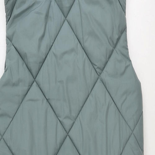 Marks and Spencer Womens Green Gilet Jacket Size 12 Zip