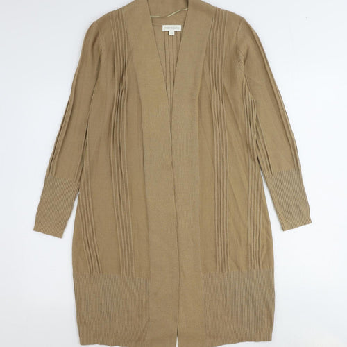 Monsoon Womens Brown V-Neck Acrylic Cardigan Jumper Size M