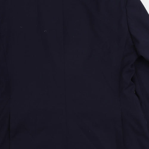 Marks and Spencer Mens Blue Wool Jacket Suit Jacket Size 40 Regular