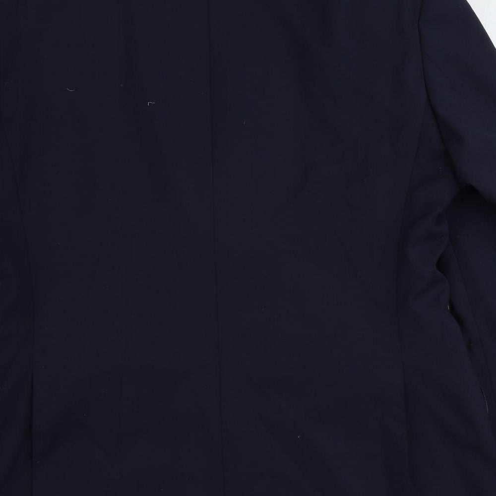 Marks and Spencer Mens Blue Wool Jacket Suit Jacket Size 40 Regular