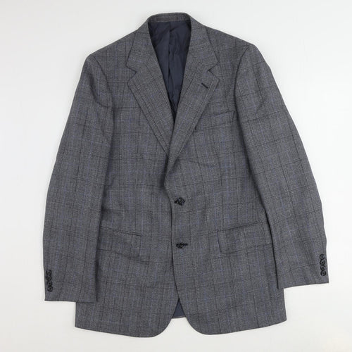 St Michael Mens Blue Wool Jacket Suit Jacket Size 40 Regular