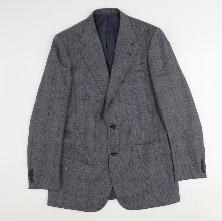 St Michael Mens Blue Wool Jacket Suit Jacket Size 40 Regular