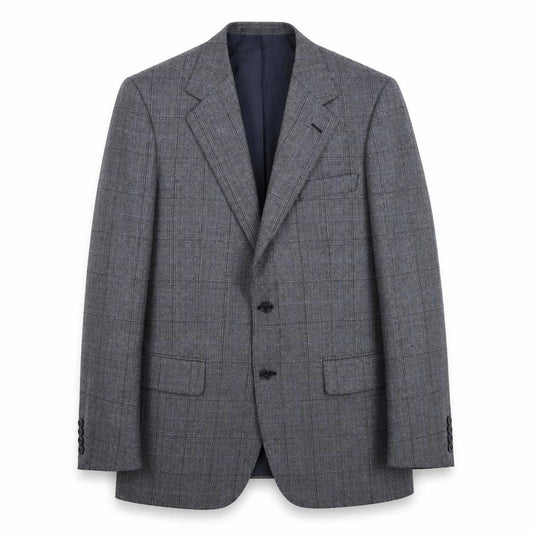 Front view of St Michael men’s blue wool jacket suit jacket, size 40, regular