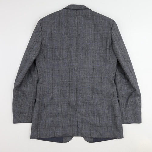 St Michael Mens Blue Wool Jacket Suit Jacket Size 40 Regular