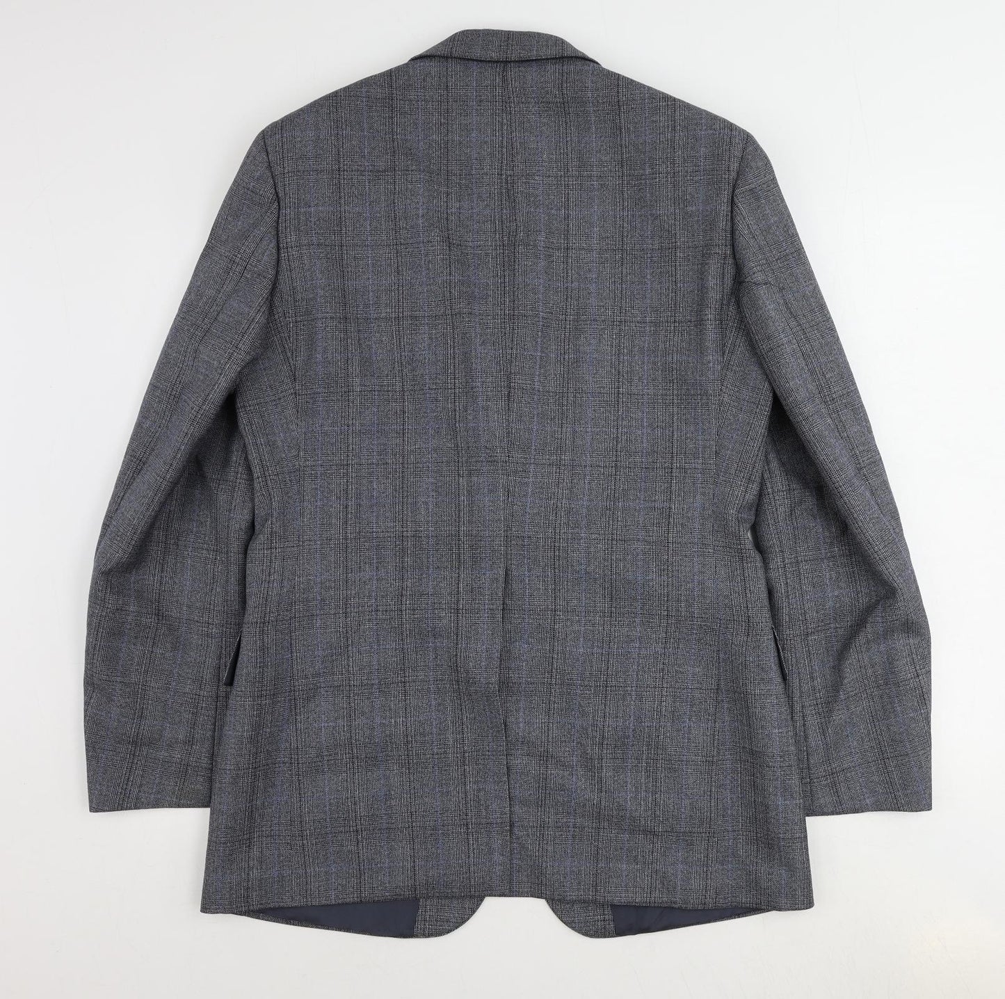 St Michael Mens Blue Wool Jacket Suit Jacket Size 40 Regular