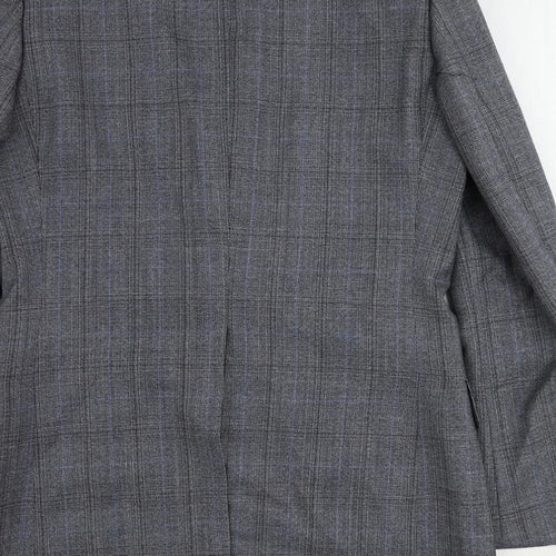 St Michael Mens Blue Wool Jacket Suit Jacket Size 40 Regular