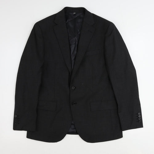 Marks and Spencer Mens Grey Wool Jacket Suit Jacket Size 40 Regular