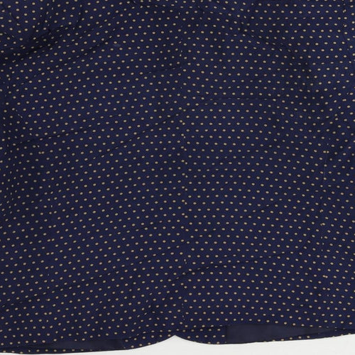 Principles Womens Blue Polka Dot Jacket Blazer Size 18 Button