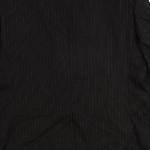 BHS Mens Brown Striped Polyester Jacket Suit Jacket Size 44 Regular