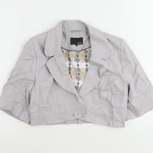 NEXT Womens Purple Jacket Blazer Size 10 Button