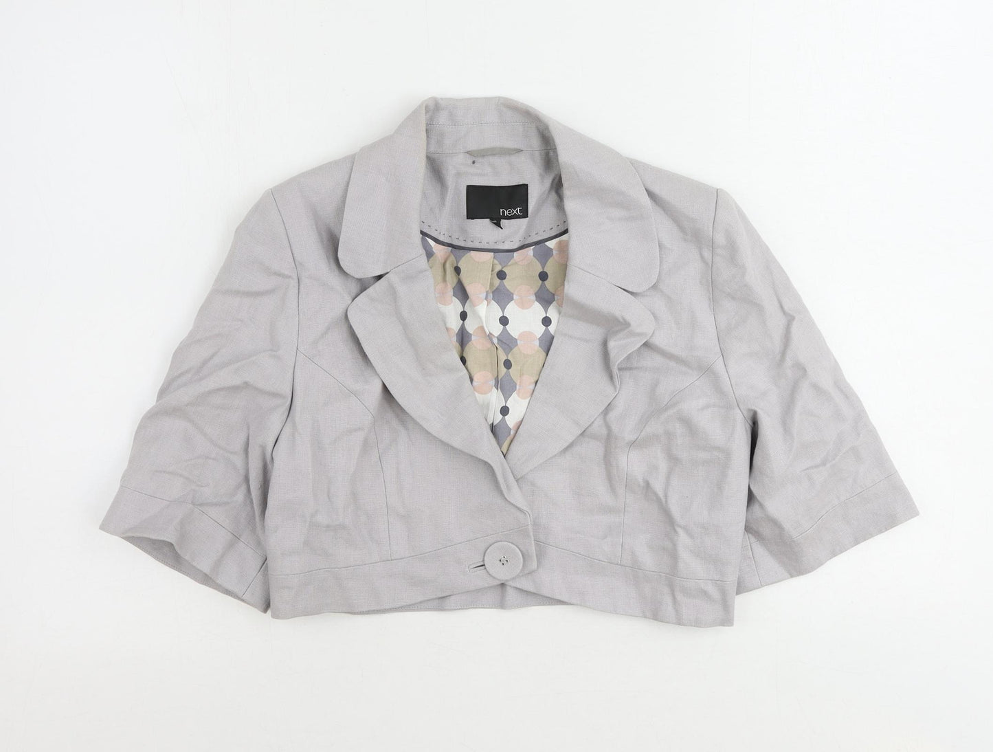 NEXT Womens Purple Jacket Blazer Size 10 Button