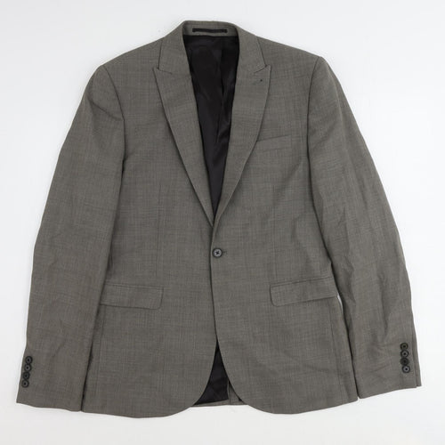 NEXT Mens Brown Wool Jacket Suit Jacket Size 40 Regular