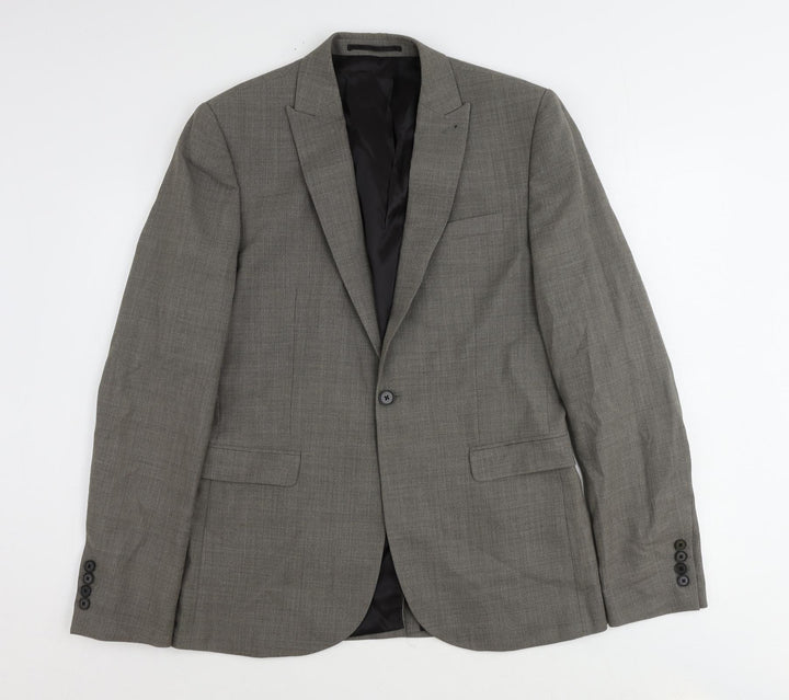 NEXT Mens Brown Wool Jacket Suit Jacket Size 40 Regular