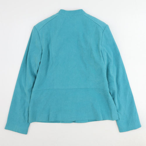 EWM Womens Blue Jacket Size 12 Zip