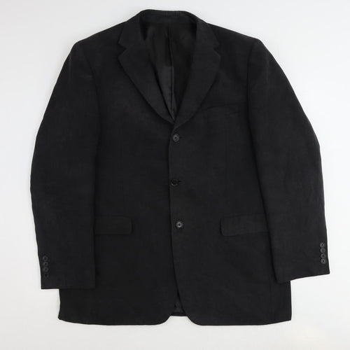Slaters Mens Grey Polyester Jacket Suit Jacket Size 46 Regular