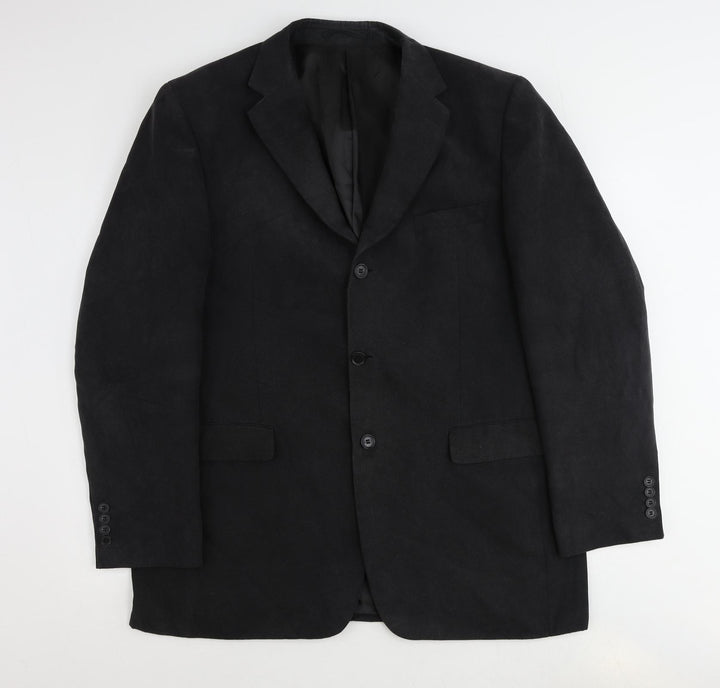 Slaters Mens Grey Polyester Jacket Suit Jacket Size 46 Regular