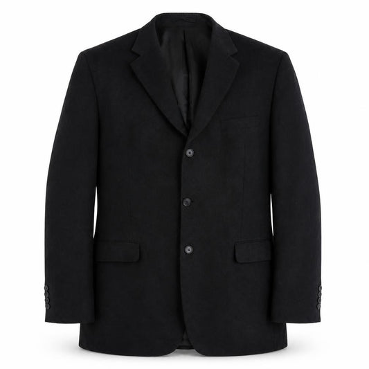 Front view of Slaters men’s grey polyester jacket suit jacket, size 46, regular