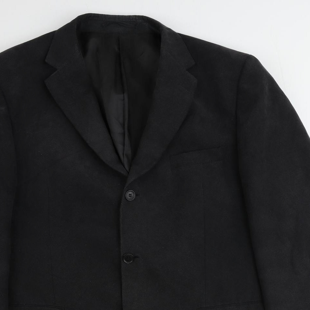 Slaters Mens Grey Polyester Jacket Suit Jacket Size 46 Regular