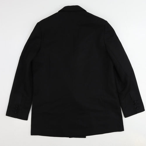 ASOS Womens Black Polyester Jacket Suit Jacket Size 10