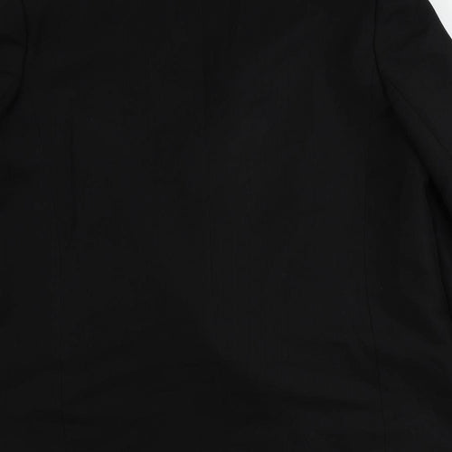 ASOS Womens Black Polyester Jacket Suit Jacket Size 10