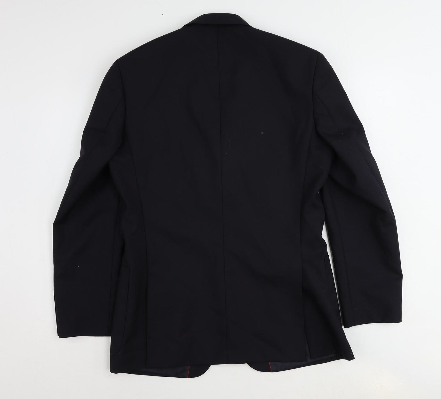 slater Mens Blue Polyester Jacket Suit Jacket Size 38 Regular