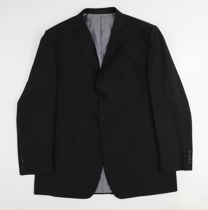 Marks and Spencer Mens Grey Polyester Jacket Suit Jacket Size 46 Regular