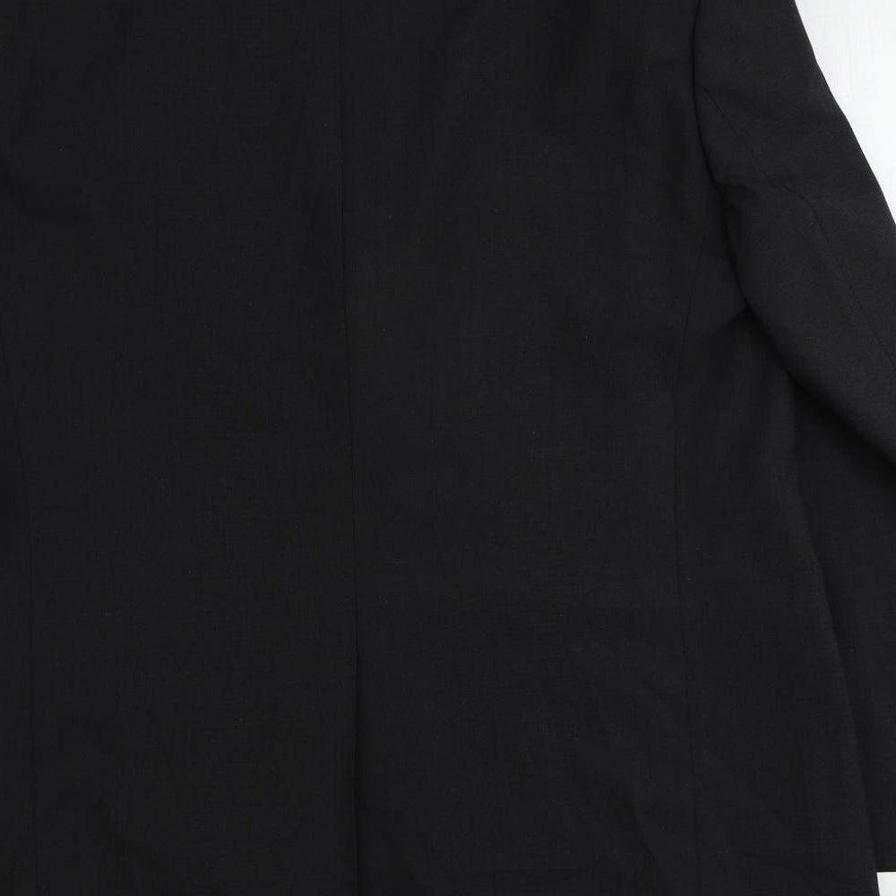 Marks and Spencer Mens Grey Polyester Jacket Suit Jacket Size 46 Regular