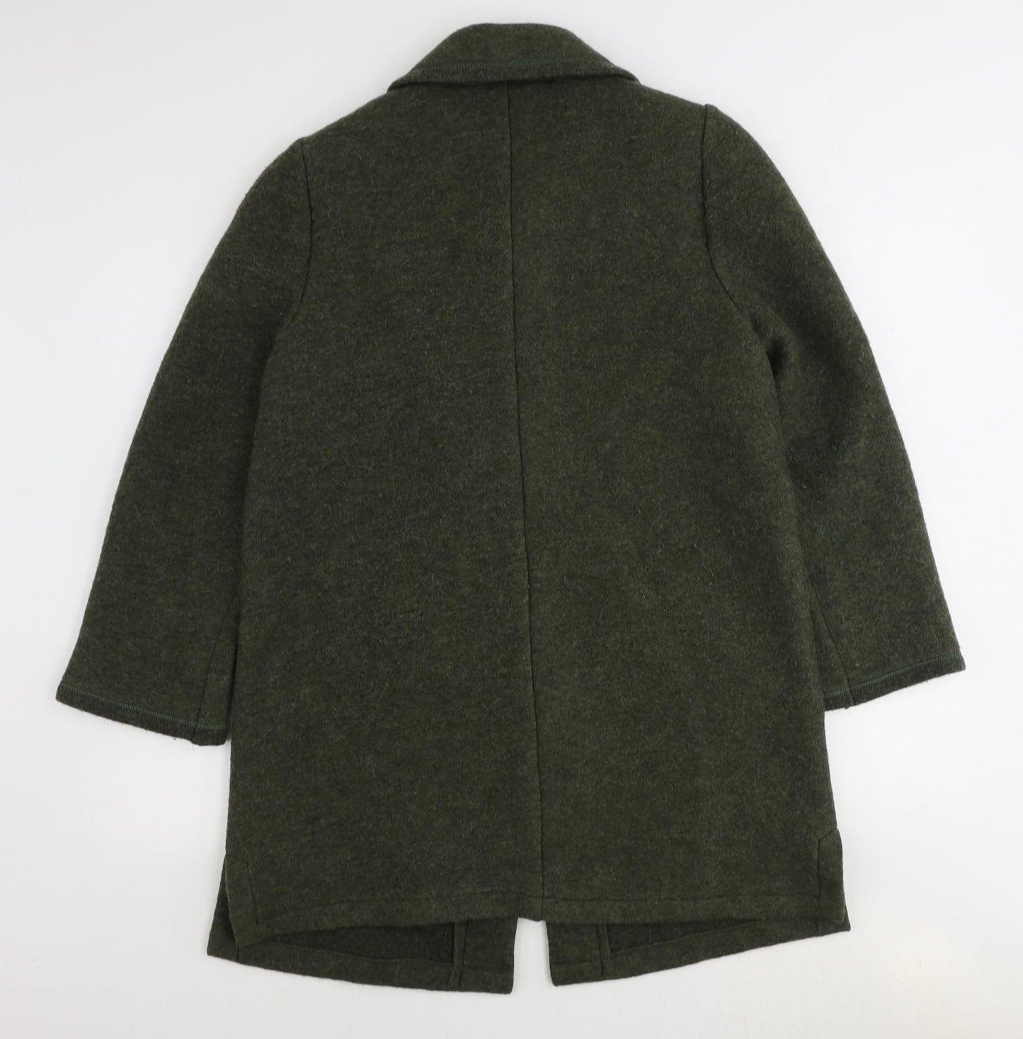 Eastex Womens Green Overcoat Coat Size 10 Button