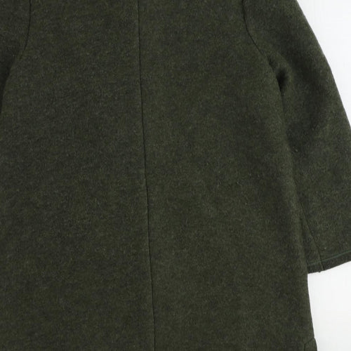 Eastex Womens Green Overcoat Coat Size 10 Button