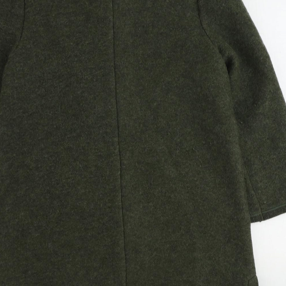 Eastex Womens Green Overcoat Coat Size 10 Button