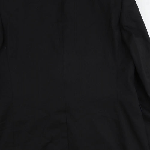 John Lewis Mens Black Polyester Jacket Suit Jacket Size 42 Regular