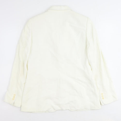 Planet Womens Ivory Jacket Blazer Size 12 Button