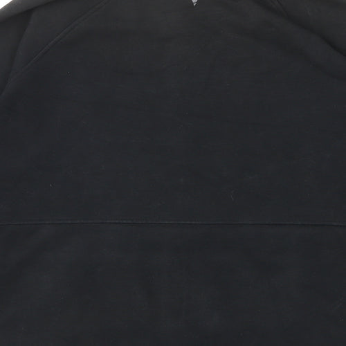 Skechers Womens Black Cotton Full Zip Sweatshirt Size L Pullover - Pockets