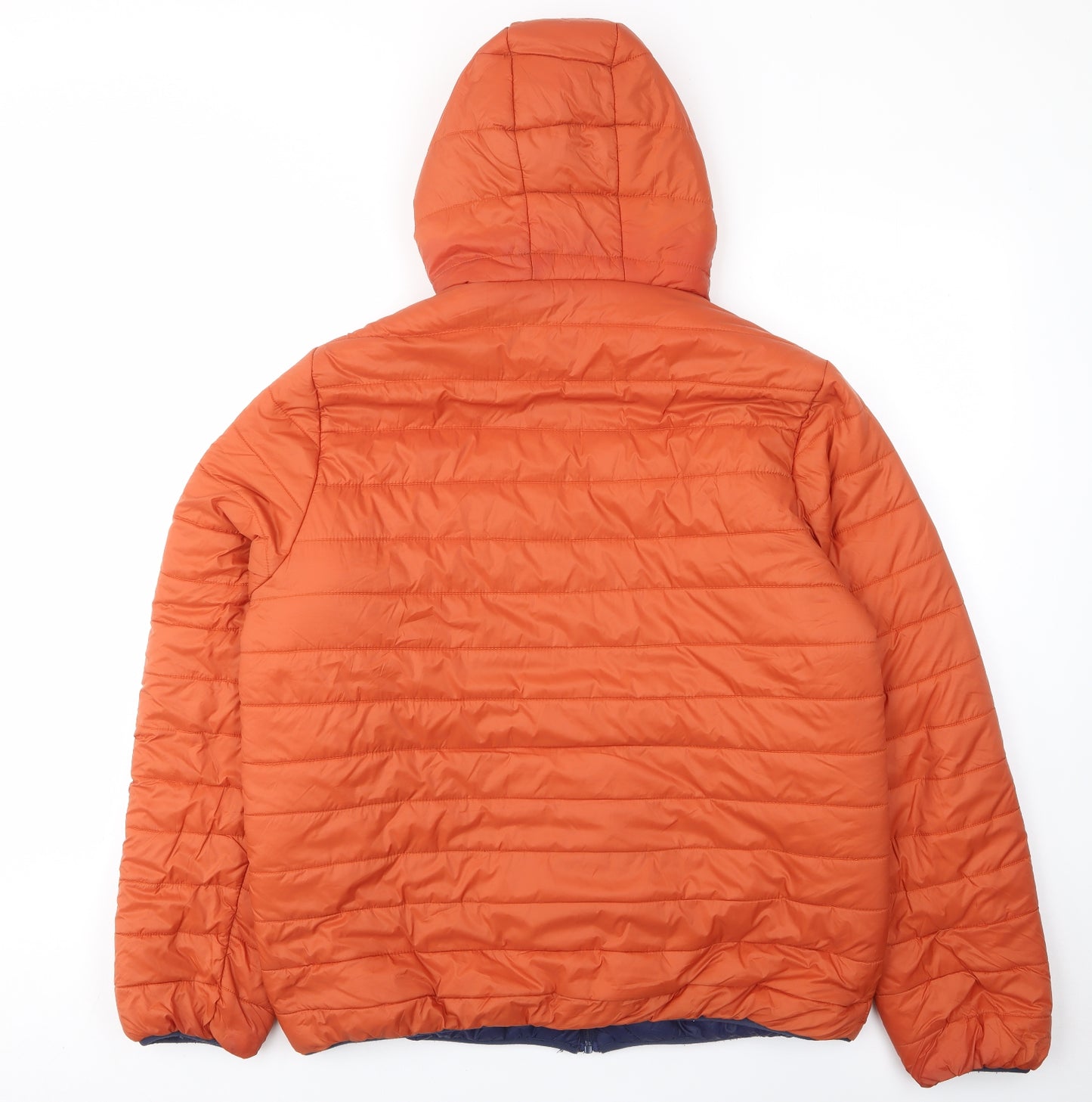 Trespass Mens Orange Jacket Coat Size L Zip - Zip Pockets, Logo, Reversible