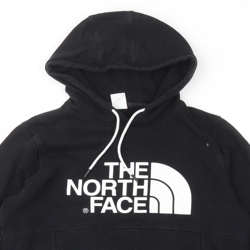 The North Face Womens Black Cotton Pullover Hoodie Size M Pullover - Pockets, Logo