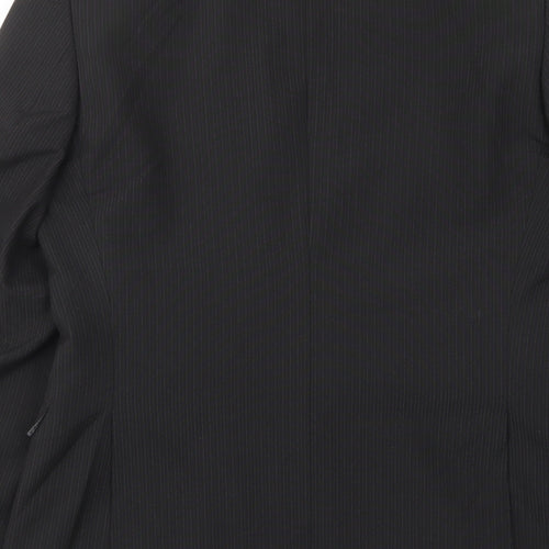 Marks and Spencer Mens Black Polyester Jacket Suit Jacket Size 38 Regular - Inside pockets