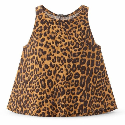 ASOS Womens Brown Animal Print Polyester Camisole Tank Size 8 Scoop Neck