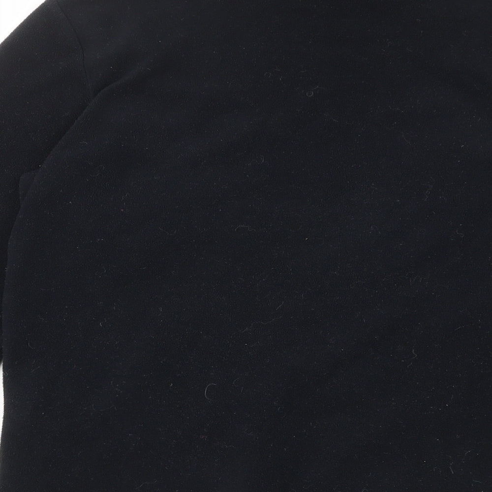 Marks and Spencer Womens Black Polyester Pullover Sweatshirt Size 12 Pullover - Zip Pockets