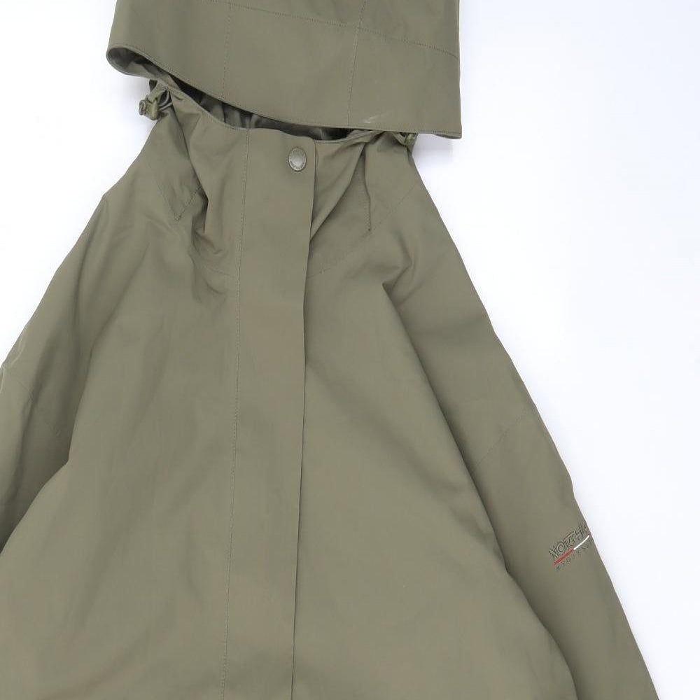 Northland Boys Green Basic Coat Coat Size 16 Years Zip - Logo, Embroided, Pockets