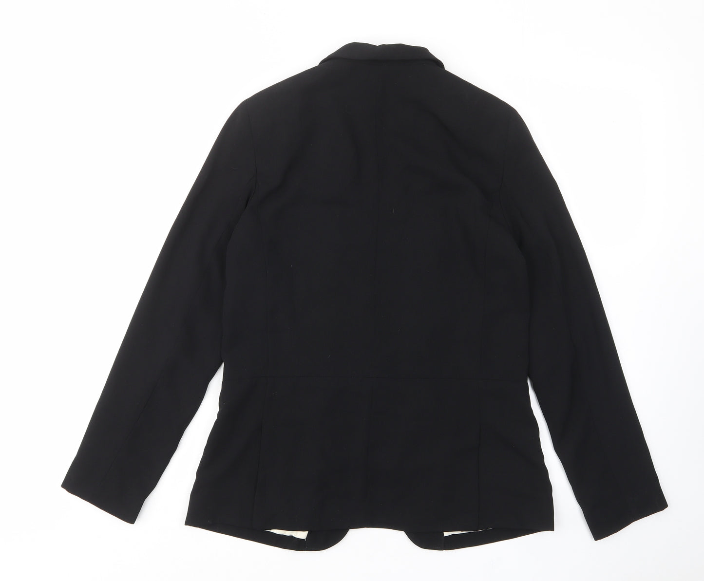 New London Womens Black Jacket Blazer Size 10 Button - Pockets