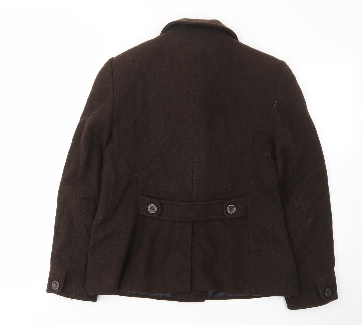 Laura Ashley Womens Brown Jacket Size 16 Button - Pockets, Collared