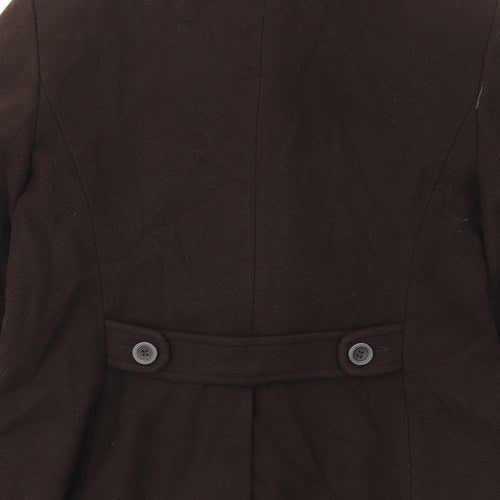 Laura Ashley Womens Brown Jacket Size 16 Button - Pockets, Collared