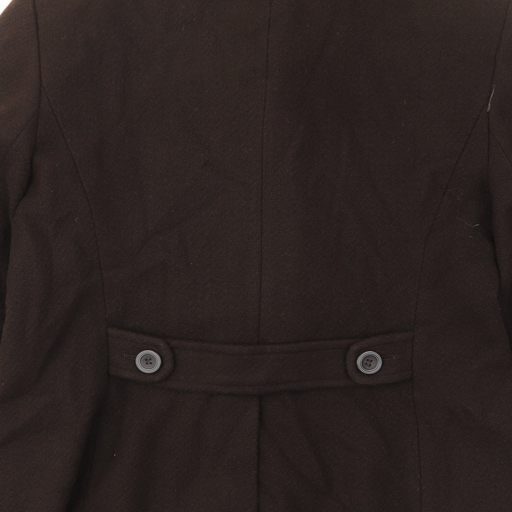 Laura Ashley Womens Brown Jacket Size 16 Button - Pockets, Collared