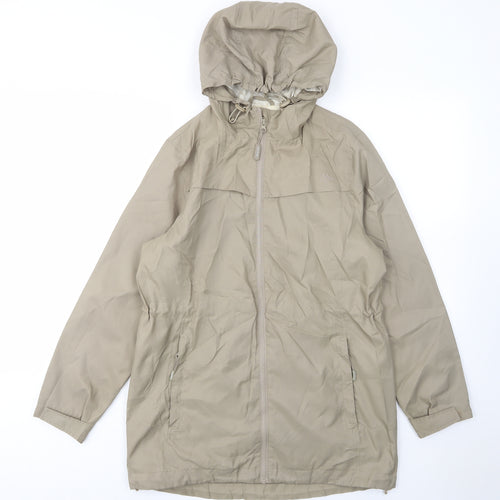 Maine Womens Green Jacket Size 12 Zip - Zip Pocket, Logo, Embroided